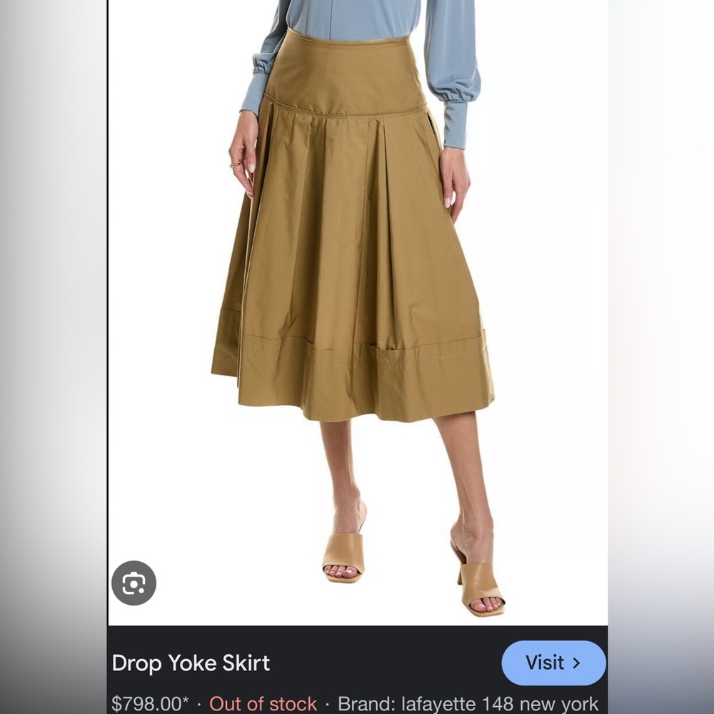 Lafayette 148 New York Drop Yoke Skirt